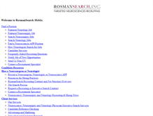Tablet Screenshot of m.rosmansearch.com